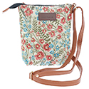 Tapestry Cross Body Bag Pink Floral